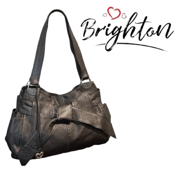 Brighton Cleo Bow Leather Bag - Picture 1 of 15